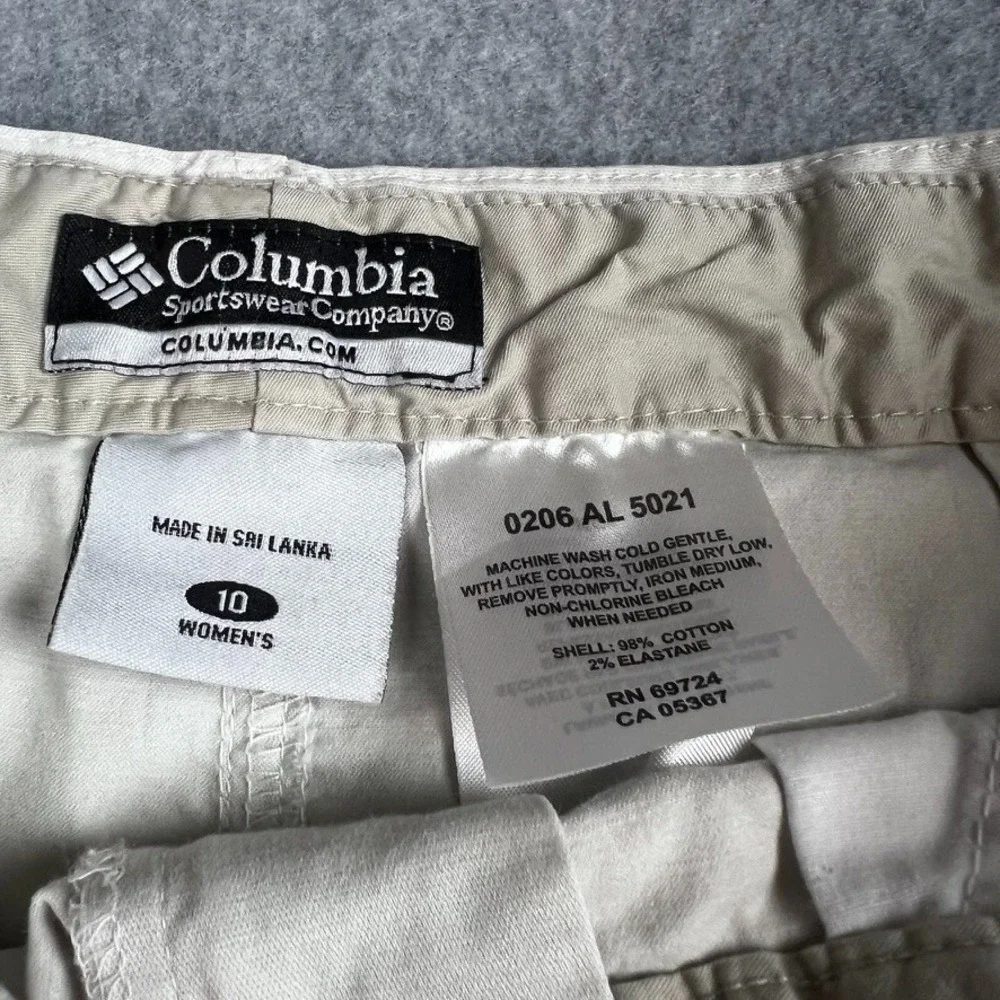 Columbia Sportswear: Khaki Knee Length Skirt Women 10 READ - Picture 2 of 9